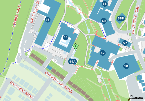 this building on a map