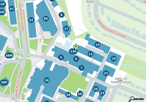 this building on a map