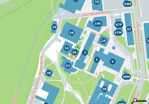 map of Mathematical Sciences Student Centre