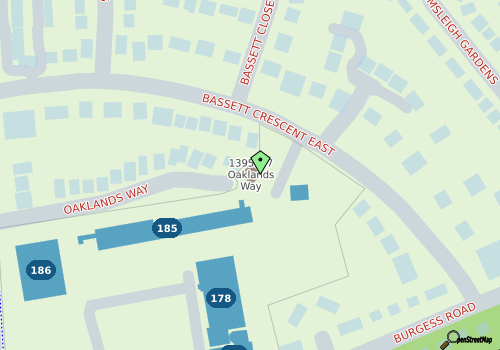 this building on a map