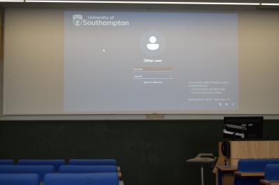 Photograph of Lecture Room 5A at the University of Southampton (thumbnail).
