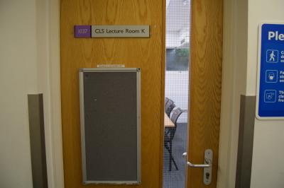 Photograph of Seminar Room J at the University of Southampton (thumbnail).